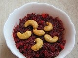 Beetroot Halwa / Beetroot Barfi / Beetroot fudge