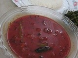 Beetroot sambar / beetroot with lentils