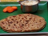 Channa paratha / Whole brown channa paratha / Lunch box recipe