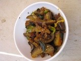 Chettinad kathirikkai chops / Chettinad brinjal chops