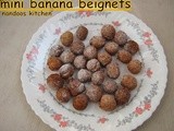 Mini banana beignets / banana balls