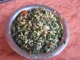 Payar ela thoran / bean leaf thoran