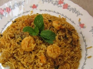 Prawn biryani / chemeen biryani / pressure cooker biryani / step by step