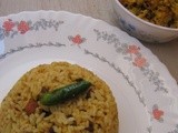 Puliogare / Tamarind rice / Puli sadam / Puliodharai