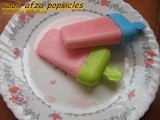 Roohafza popsicle / Roohafza milk popsicle / popsicle recipe