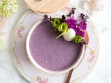 Крем супа с лилави картофи за красота