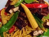 Tofu with Hokkein Noodles