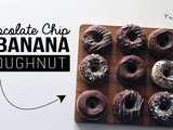 Chocolate Chip & Banana Doughnuts