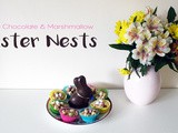 White Chocolate & Marshmallow Easter Nests - Baking with a Toddler