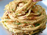 Chilli Garlic Paratha - Layered Parotta