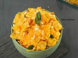Cornflakes Mixture | Maize Poha Mixture with step by step Pictures