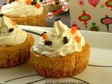 Egg-Less Pumpkin Cheesecakes Recipe | Miniature Party Cheese Cupcakes Recipe