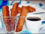 Eggless Oats Chocolate Biscottis: