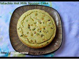 Eggless Pistachio Sponge Cake