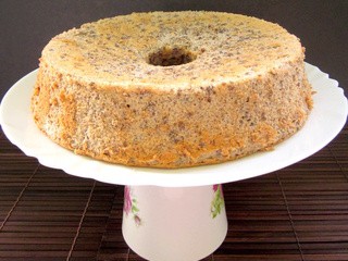 Black Glutinous Rice Chiffon Cake