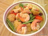 Soymilk Assam Prawns