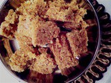 Instant Creamy Golden Brown Coconut dessert or Instant nariyal barfi