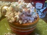 ~White Chocolate Christmas Popcorn