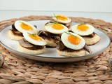 Blini’s with chestnut mushrooms and quail eggs