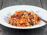 Chorizo and tomato macaroni