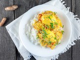 Fresh turmeric egg curry
