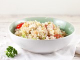 Pearl couscous and cauliflower salad