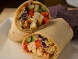 Tofu Thai Wraps w/  Spicy Peanut Sauce