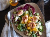 Fig salad with caramelised oranges & blue cheese | Cookbook recipe