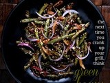 Sambal and Sesame Dressed Grilled Green Beans