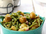Green Beans in Potato Salad