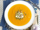 Pumpkin & Garlic Soup with Toasted Pepitas