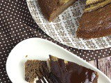Whole Grain Chocolate Banana Cake with Homemade Chocolate Syrup