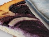 Blueberry Swirl Sour Cream Cheesecake