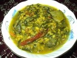 Chana Sagaa Tarkari ( Green Channa Leaves Curry )