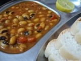 Lobiya Usal (Black Eyed Beans curry)