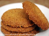 Eggless Almond Ginger Cookies