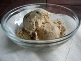 Brown butter caramel ice cream with chocolate chips