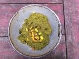 Kale, castelvetrano and pistachio purée (and croquettes)