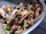 Mushroom, cabbage, black beans and tamari
