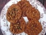 Oatmeal chocolate chip cookies with ginger and marmalade