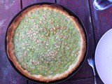 PIne nut and herb tart with a yeasted crust