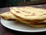 Yeasted chickpea flour and sage flatbreads