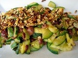 Zucchini with nicoise olives & almonds