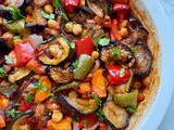 Baked vegetables with chickpeas – Firinda Sebzeli, Nohutlu Turlu