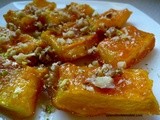 Candied Pumpkin Dessert with Walnuts, Turkish Style – Cevizli Kabak Tatlisi