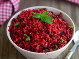 Beetroot Couscous Pilaf Recipe-Indian Style Easy Couscous Recipes