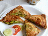 Bombay Masala Toast-Veg Masala Toast Sandwich Recipe-Easy Bread Recipes