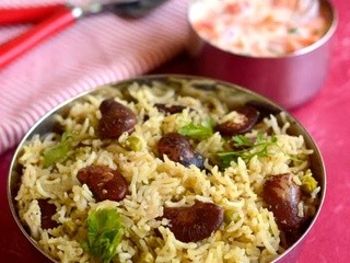 Double Beans Pulao-Double Beans Rice-Healthy Lunch Box Recipes