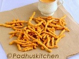 Karasev Recipe-Khara Sev-Easy Diwali Snacks Recipes