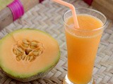 Musk Melon Juice Recipe-Cantaloupe (Kirni Pazham) Juice-Summer Drinks
